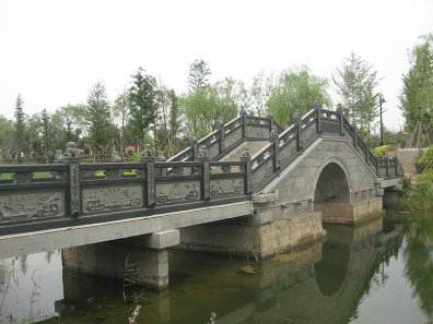 石雕欄桿、石拱橋、石欄桿