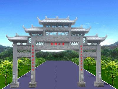 石雕欄桿、石拱橋、石欄桿