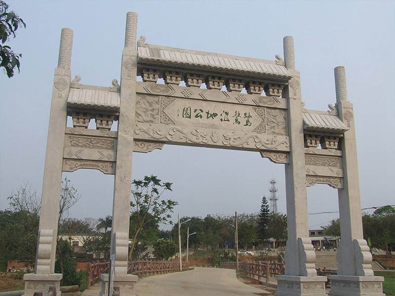 石牌坊浮雕圖案