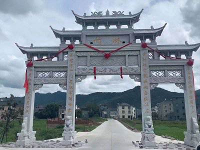 石雕欄桿、石拱橋、石欄桿