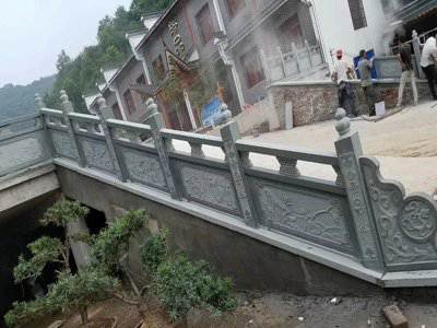 石雕欄桿、石拱橋、石欄桿