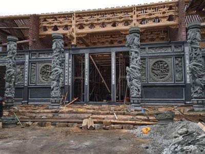石雕欄桿、石拱橋、石欄桿