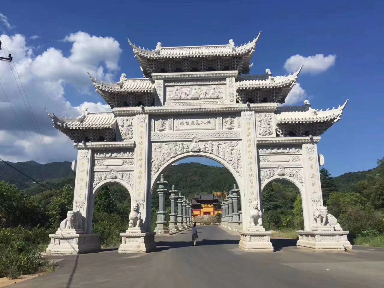 石雕欄桿、石拱橋、石欄桿