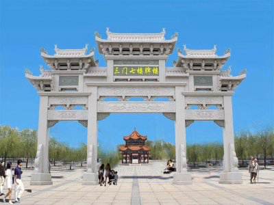 石雕欄桿、石拱橋、石欄桿
