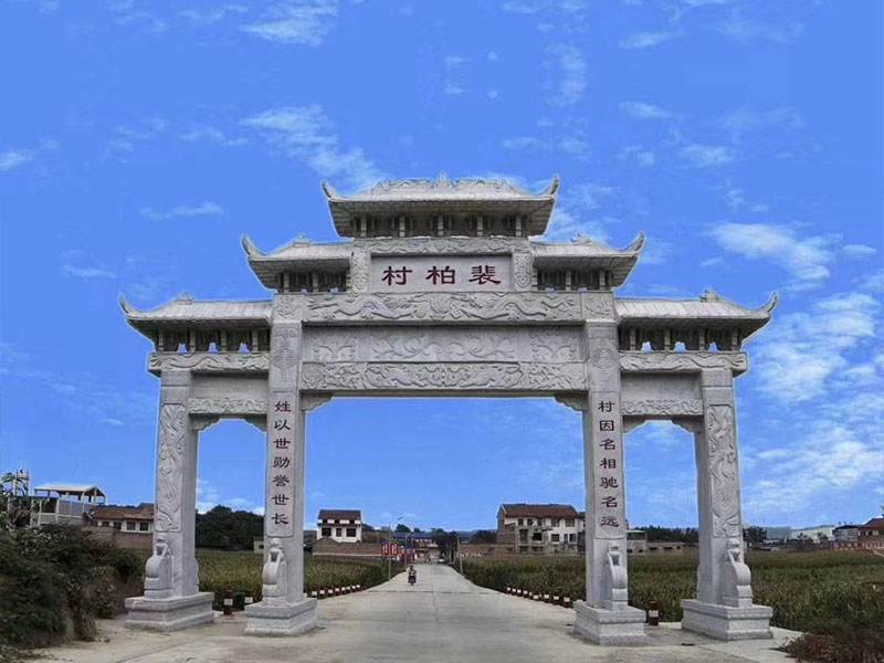 農(nóng)村牌坊雕刻